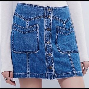 Free People Denim Skirt🌼